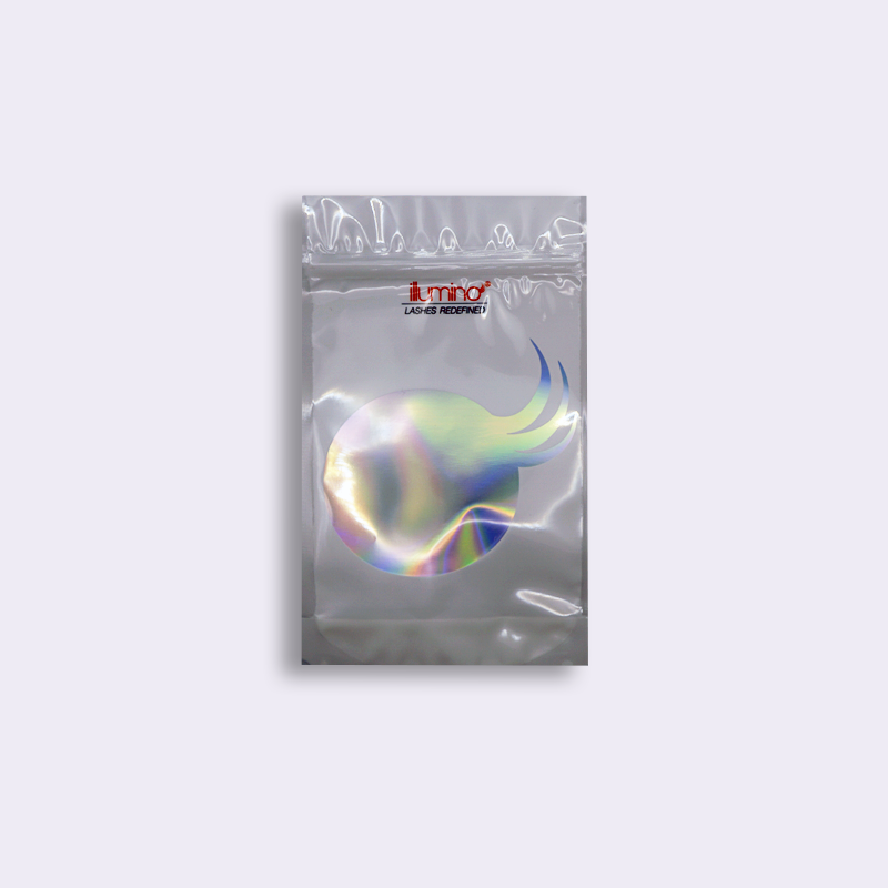 RESEALABLE POUCH โ HOLOGRAPHIC WITH CLEAR WINDOW