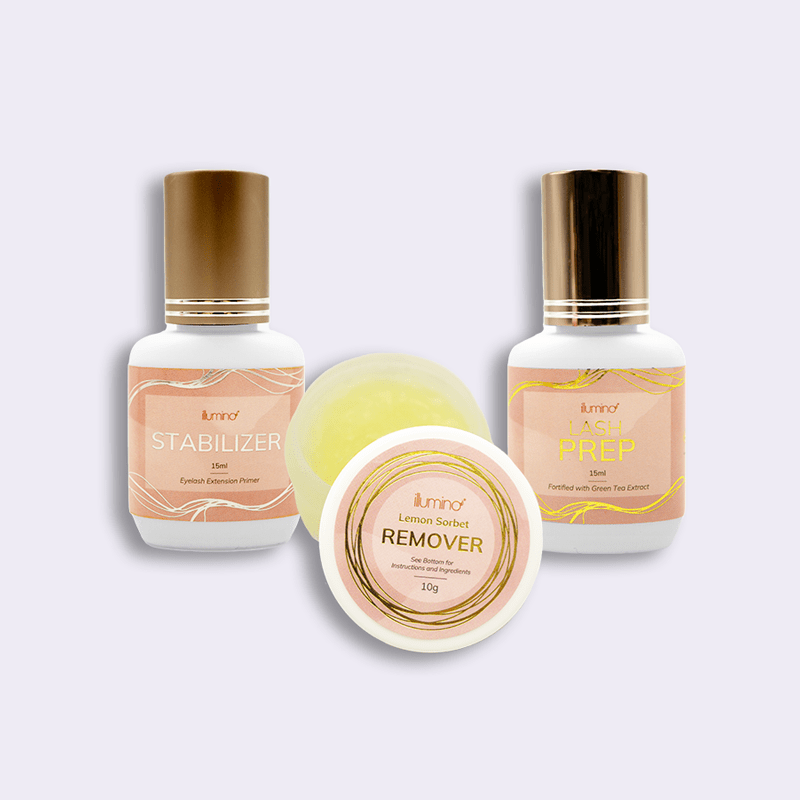 Lash Prep: Our lash prep is the final step, and it’s the perfect primer for your eyelash extensions