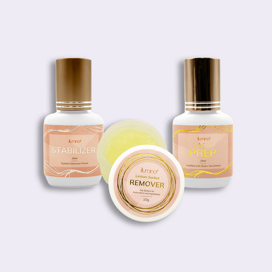 Lash Prep: Our lash prep is the final step, and it’s the perfect primer for your eyelash extensions