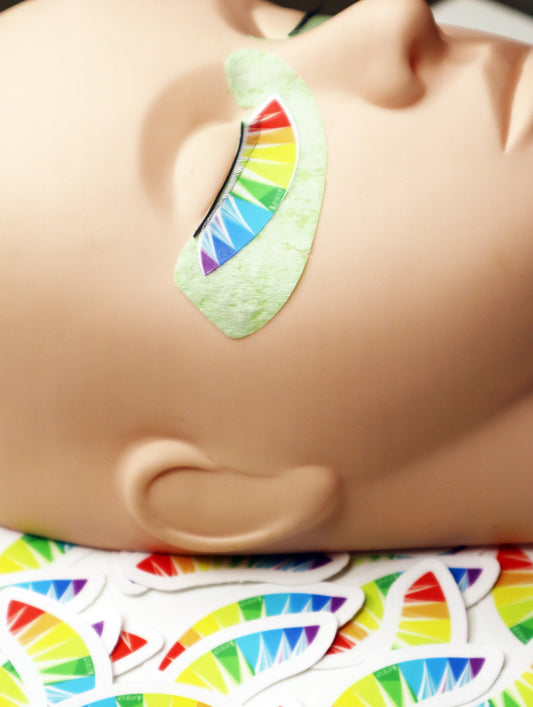 Rainbow Lash Map Stickers