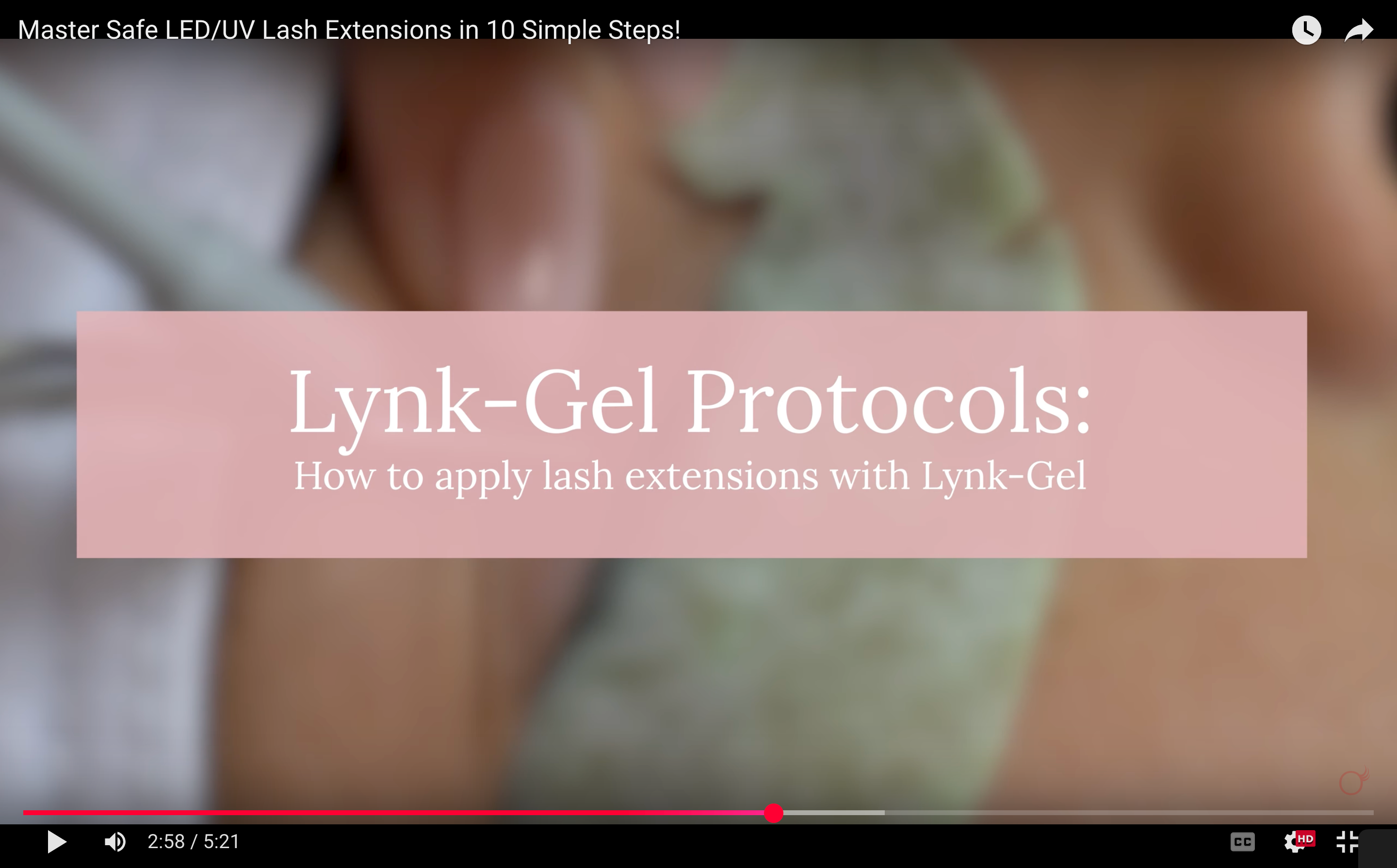 Load video: Lynk-Gel how to apply safe LED/UV lash extensions